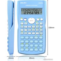 Инженерный калькулятор Deli D82MS (голубой)