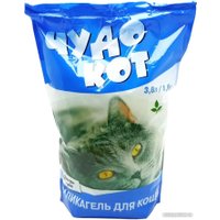 Наполнитель для туалета Чудо Кот Силикагелевый Зеленый чай (1.6 кг/3.8 л)