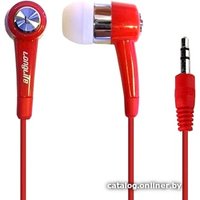 Наушники LongLife E107 (с микрофоном, красный)
