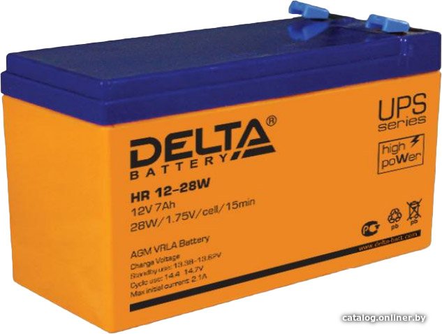 Аккумулятор для ИБП Delta HR 12-28W (12В/7 А·ч)