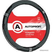 Оплетка на руль Autoprofi AP-150 BK/BK (M) (черный)