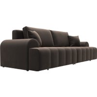 Диван Лига диванов Лига-080 131118 (велюр Seven 727 коричневый)