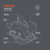 Дисковая (циркулярная) пила Daewoo Power DAS 1900-210