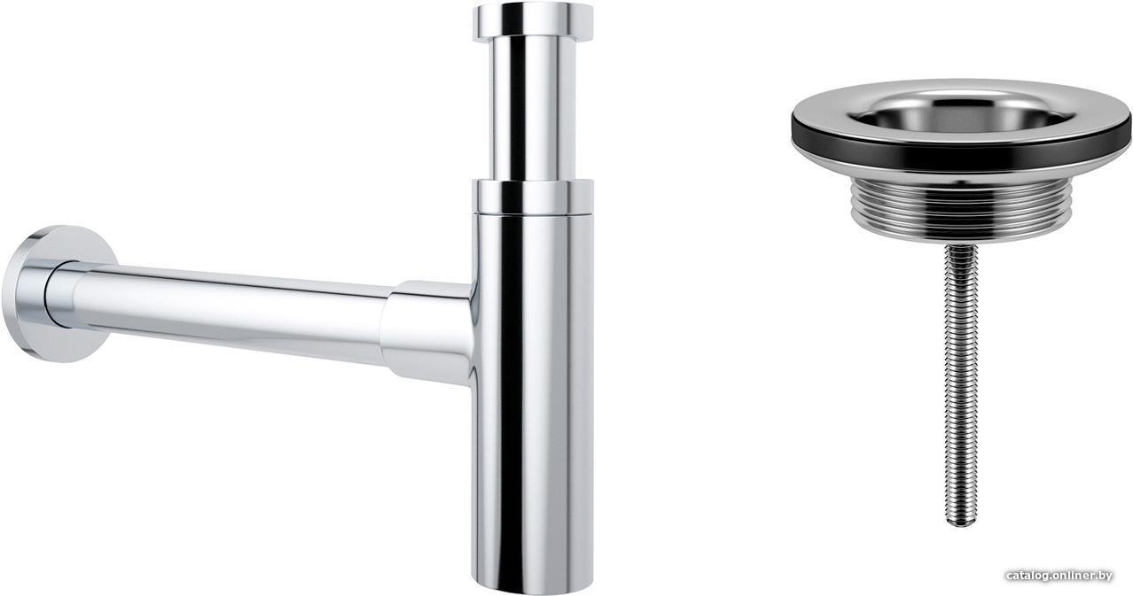 Сифон Wellsee Drainage System 182119005 (сифон, выпуск, хром)