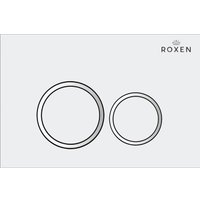 Унитаз приставной Roxen Antares в комплекте с инсталляцией Attach 5 в 1 966869 (кнопка: белый глянец с хромированной окантовкой клавиш)