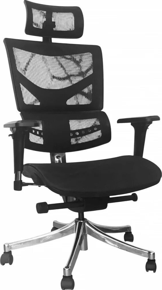 Офисное кресло SitUp Viking Chrome (black/black)
