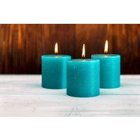 Набор свечей Мелт 75 мм (3 шт, бирюзовый)
