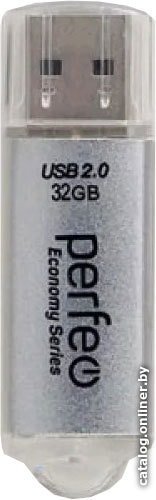 USB Flash Perfeo E01 32GB (серебристый)