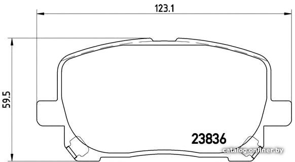Тормозные колодки Brembo P83061