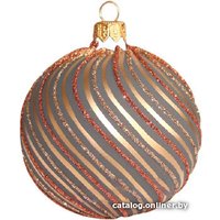 Елочная игрушка Орбитал Шар Д-328 200-063-1 (8см, серый)