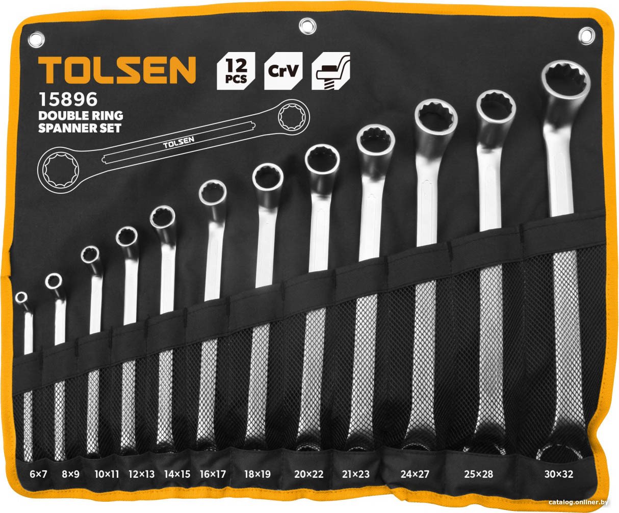 Набор ключей Tolsen TT15896 (12 предметов)