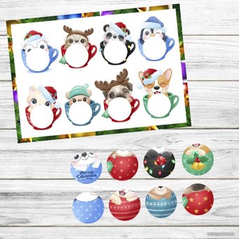 Игра на липучках lipuchki.for.kids Новогодние кружки
