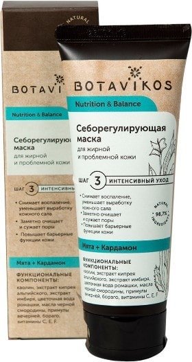 

Botavikos Маска себорегулирующая Nutrition & Balance 75 мл