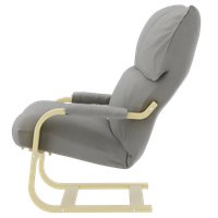 Кресло-качалка Glider Марго М81 (светло-серый/дуб шампань)