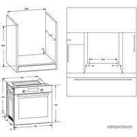 Электрический духовой шкаф Korting OKB 691 CSGW