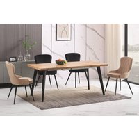 Кухонный стол Signal Fresno 150/210x90 (дуб артизан/черный)