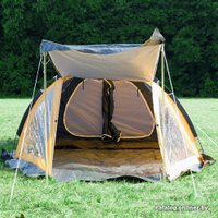 Кемпинговая палатка Acamper Traper 4 (зеленый/желтый)