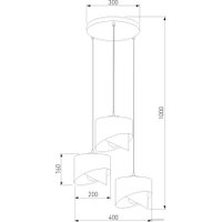 Подвесная люстра TK Lighting 4876 Grant Black