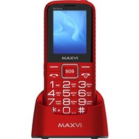 Кнопочный телефон Maxvi B21ds Up (красный)
