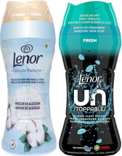 Кондиционер для белья Lenor Sensitive Cotton Fresh 195 г + Lenor Unstoppables Fresh 195 г