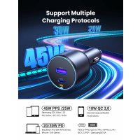 Автомобильное зарядное Ugreen EC701 35023