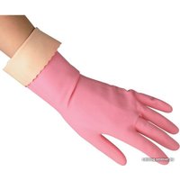 Латексные перчатки Vileda Sensitive Comfort (L, розовый)