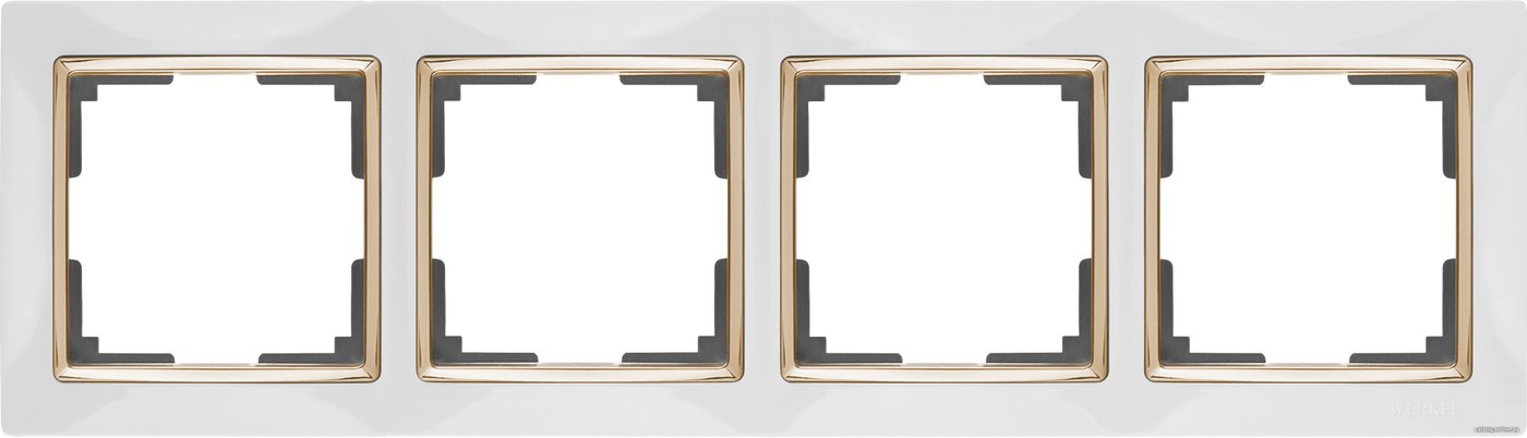 Рамка Werkel Snabb WL03-Frame-04 (белый/золото)