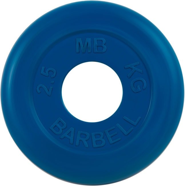 

Диск MB Barbell Стандарт 51 мм (1x2.5 кг, синий)