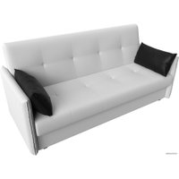Диван Лига диванов Лига-018 117886 (экокожа белый/подушки черный)