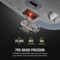 Игровая мышь Corsair M75 Air Wireless Light Gray