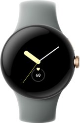 Pixel Watch (золотистый шампань/ореховый, спортивный силиконовый ремешок)