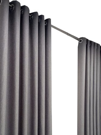 Комплект штор Модный текстиль 06L 112MT6670M28 (250x150, 2шт, средне серый)