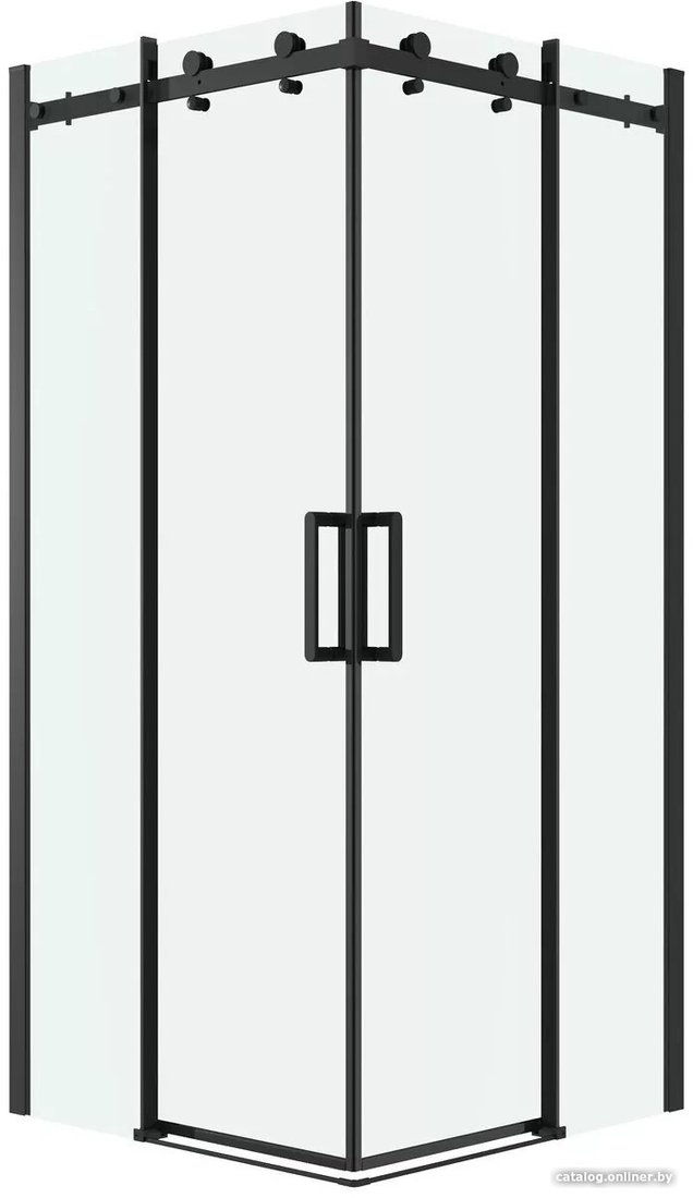Душевой уголок Grossman Classic 80x80x195 300.K33.04.8080.21.00 (черный матовый/прозрачное стекло)