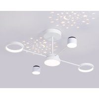 Люстра средней высоты Ambrella light FL51631/4+1 WH