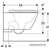 Унитаз подвесной Geberit Smyle Square 500.683.01.1