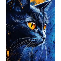 Алмазная мозаика  Феникс+ Синий кот 70862