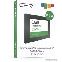 SSD CBR Lite 512GB SSD-512GB-2.5-LT22 в Гродно