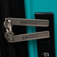 Чемодан-спиннер Francesco Molinary 197-PP1906/3/28BIR (бирюзовый)