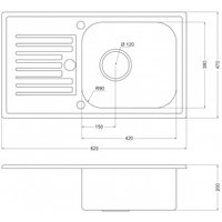 Кухонная мойка Oulin OL-101Y