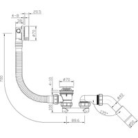 Сифон Roxen R70S-CH