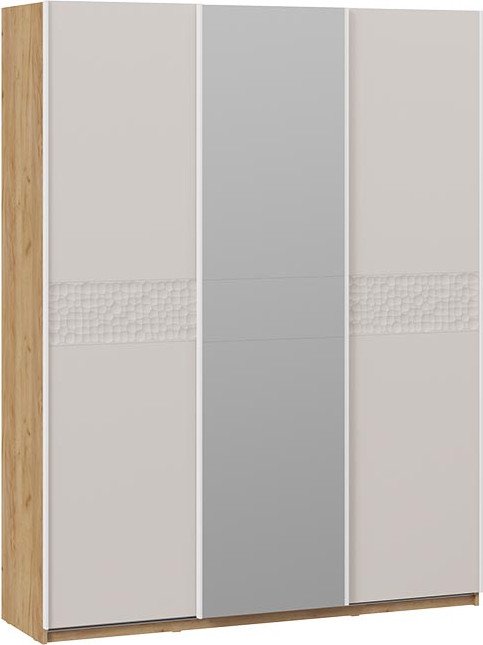 

Шкаф-купе Трия Оскар Скания Т2 1800 268705 (ручка белая/дуб крафт золотой/кашемир/кашемир сатин)