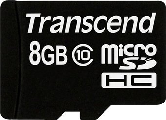 Карта памяти Transcend microSDHC (Class 10) 8GB (TS8GUSDC10)