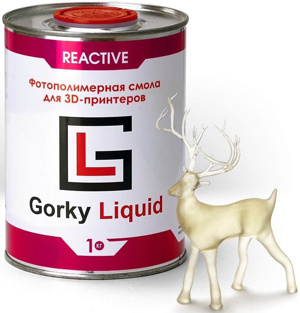 

Фотополимер Gorky Liquid Reactive 1 кг (полупрозрачный)