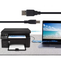 Кабель USBTOP USB Type-A - USB Type-B (2 м, черный)