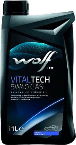 Моторное масло Wolf VitalTech 5W-40 GAS 1л