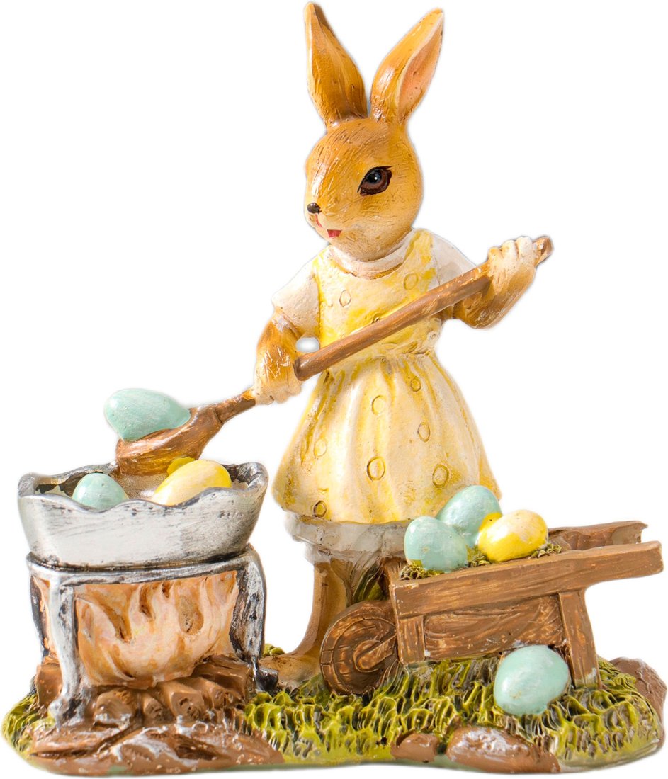 

Статуэтка Sima-Land Зайка в желтом платье, красит пасхальные яички 10927856
