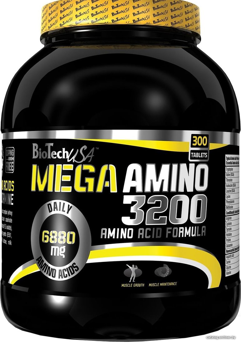 Комплекс BioTech USA Mega Amino 3200 (300 капсул)