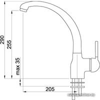 Смеситель Elleci Po G55 Grigio Pietra в Борисове