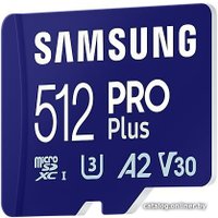 Карта памяти Samsung PRO Plus microSDXC 512GB MB-MD512SA/EU (с адаптером)