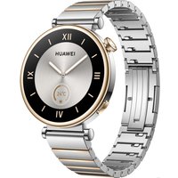 Умные часы Huawei Watch GT 4 41 мм + Huawei Freebuds SE (серебристо-золотой)